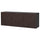 BESTÅ - BESTÅ Wall-mounted cabinet combination, black-brown Hedeviken/dark brown stained oak veneer, 180x42x64 cm