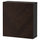 BESTÅ - BESTÅ Wall-mounted cabinet combination, black-brown Hedeviken/dark brown stained oak veneer, 60x22x64 cm