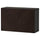 BESTÅ - BESTÅ Wall-mounted cabinet combination, black-brown Hedeviken/dark brown stained oak veneer, 60x22x38 cm