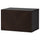 BESTÅ - BESTÅ Wall-mounted cabinet combination, black-brown/Hedeviken dark brown, 60x42x38 cm