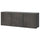 BESTÅ - BESTÅ Wall-mounted cabinet combination, black-brown/Kallviken concrete effect, 180x42x64 cm
