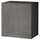 BESTÅ - BESTÅ Wall-mounted cabinet combination, black-brown Kallviken/dark grey concrete effect, 60x42x64 cm