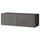 BESTÅ - BESTÅ Wall-mounted cabinet combination, black-brown Kallviken/dark grey concrete effect, 120x42x38 cm