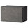 BESTÅ - BESTÅ Wall-mounted cabinet combination, black-brown/Kallviken dark grey, 60x42x38 cm