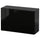 BESTÅ - BESTÅ Wall-mounted cabinet combination, black-brown/Selsviken high-gloss/black, 60x22x38 cm