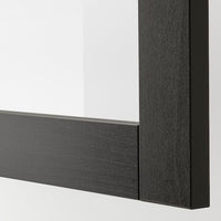 BESTÅ - Wall-mounted cabinet combination, black-brown/Sindvik, 120x42x64 cm - best price from Maltashopper.com 09440797