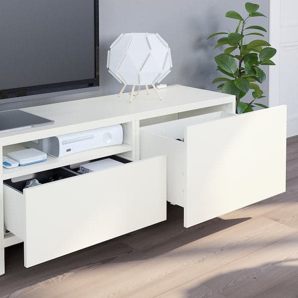 Ikea BESTÅ - TV storage combination, white/Lappviken/Stubbarp white, 240x42x230 cm