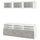 BESTÅ TV storage combination/glass doors, white Sindvik/Kallviken light grey, 180x42x192 cm