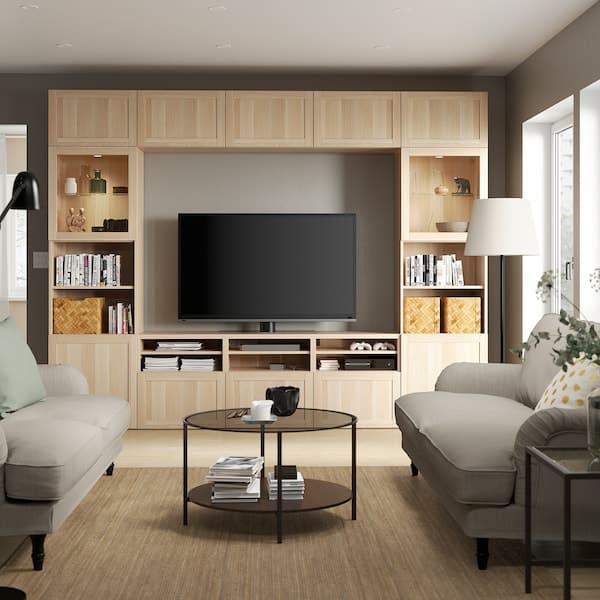 BESTÅ - TV/Glass combination , 300x42x231 cm