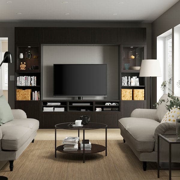 BESTÅ - TV/Glass combination , - best price from Maltashopper.com 09411238