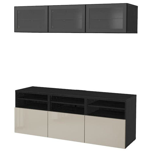 BESTÅ - TV/Glass combination , 180x42x192 cm - best price from Maltashopper.com 39407206