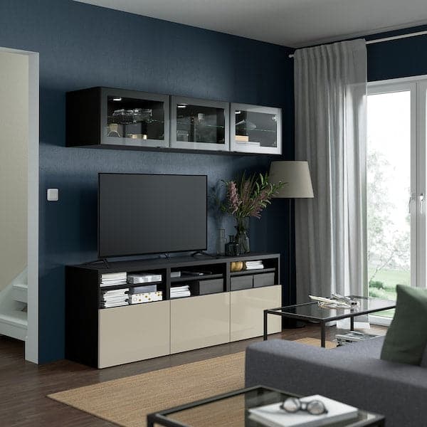 Ikea BESTÅ - TV/Glass combination , 180x42x192 cm