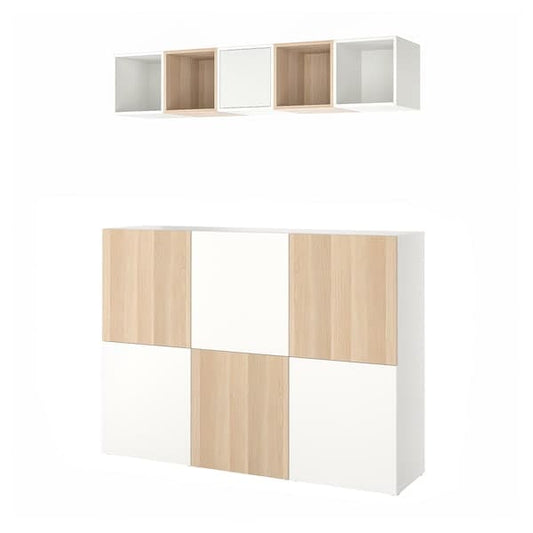 BESTÅ / EKET - Storage combination, 180x42x129 cm - best price from Maltashopper.com 89476805