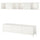 BESTÅ / EKET - BESTÅ / EKET TV bench, white/Selsviken/Nannarp high-gloss/white frosted glass, 180x42x48 cm