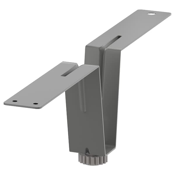 BESTÅ - Supporting leg, grey, 10 cm