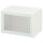 BESTÅ shelf unit with glass door, white Glassvik/white/light green frosted glass, 60x42x38 cm