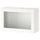 BESTÅ shelf unit with glass door, white/Ostvik white, 60x22x38 cm