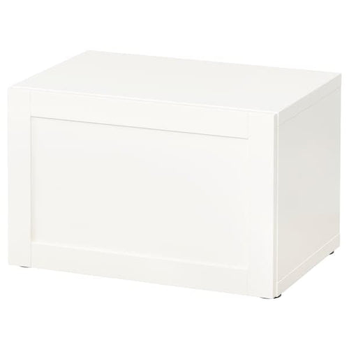 BESTÅ - Shelf unit with door, white/Hanviken white, 60x42x38 cm