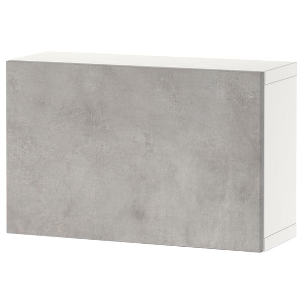 BESTÅ - Shelf unit with door, white/Kallviken light grey, 60x22x38 cm - best price from Maltashopper.com 19424966
