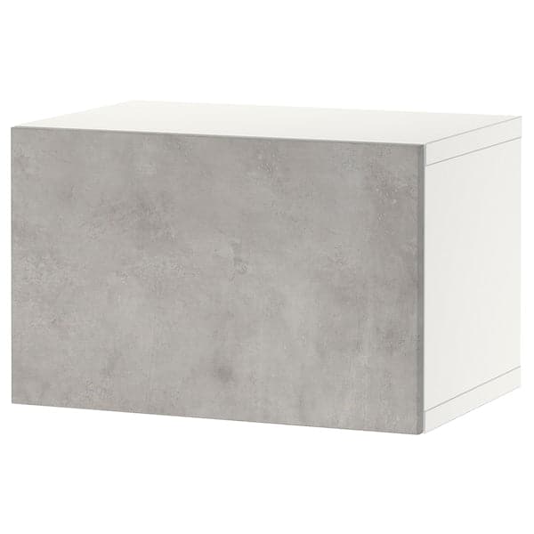 BESTÅ - Shelf unit with door, white/Kallviken light grey, 60x42x38 cm - best price from Maltashopper.com 69425001