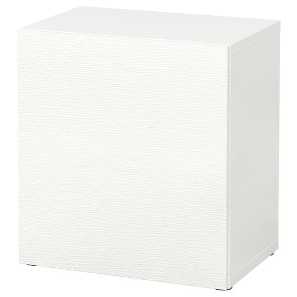 BESTÅ - Shelf unit with door, white/Laxviken white, 60x42x64 cm - best price from Maltashopper.com 59046690