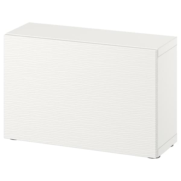 BESTÅ - Shelf unit with door, white/Laxviken white, 60x22x38 cm - best price from Maltashopper.com 49429774