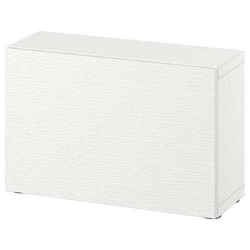 BESTÅ - Shelf unit with door, white/Laxviken white, 60x22x38 cm