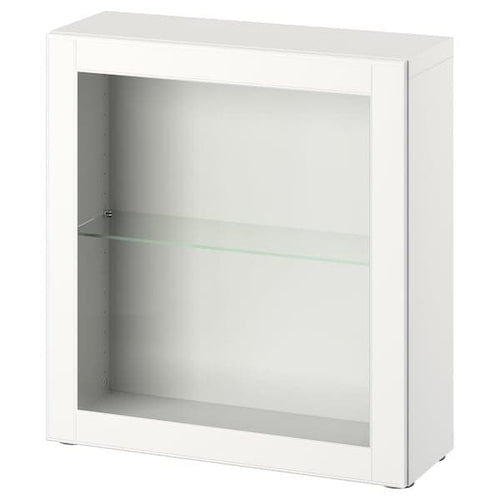 BESTÅ - Shelf unit with door, white/Ostvik white, 60x22x64 cm