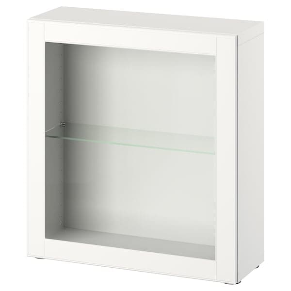 BESTÅ - Shelf unit with door, white/Ostvik white, 60x22x64 cm