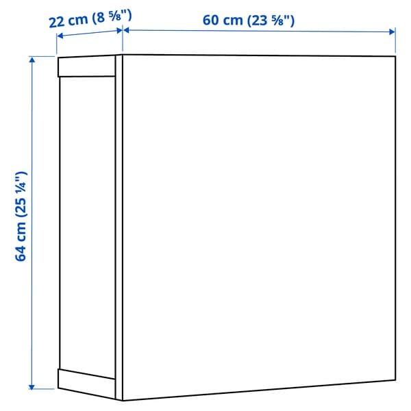BESTÅ - Shelf unit with door, white/Sindvik light grey/beige, 60x22x64 cm - best price from Maltashopper.com 89429282
