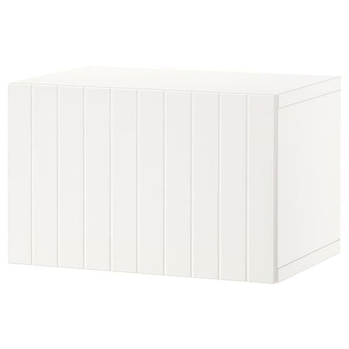BESTÅ - Shelf unit with door, white/Sutterviken white, 60x42x38 cm