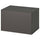 BESTÅ - BESTÅ Shelf unit with door, dark grey/Lappviken dark grey, 60x42x38 cm
