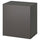 BESTÅ - Shelf unit with door, dark grey/Lappviken dark grey, 60x42x64 cm