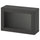 BESTÅ - BESTÅ Shelf unit with door, dark grey/Sindvik dark grey, 60x22x38 cm