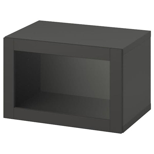 BESTÅ - Shelf unit with door, dark grey/Sindvik dark grey, 60x42x38 cm
