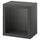 BESTÅ - BESTÅ Shelf unit with door, dark grey/Sindvik dark grey, 60x42x64 cm
