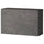 BESTÅ - BESTÅ Shelf unit with door, black-brown/Kallviken dark grey, 60x22x38 cm