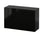 BESTÅ - BESTÅ Shelf unit with door, black-brown/Selsviken high-gloss/black, 60x22x38 cm