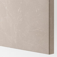 BESTÅ - Cabinet with doors, white Bergsviken/Stubbarp/beige marble effect, , 180x42x74 cm - best price from Maltashopper.com 49421749