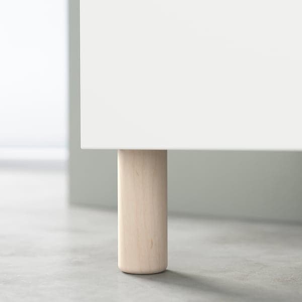 BESTÅ - Storage combination with doors, white/Björköviken/Mejarp birch veneer, 180x42x74 cm - best price from Maltashopper.com 59421739