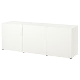 BESTÅ storage combination with doors, white/Lappviken white, 180x42x65 cm