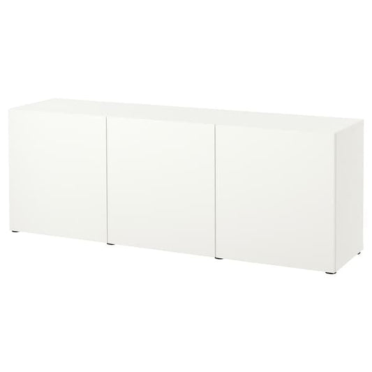 Ikea BESTÅ - Storage combination with doors, white/Lappviken white, 180x42x65 cm