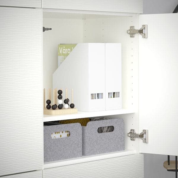 BESTÅ - Storage combination with doors, white/Laxviken white, 120x42x193 cm - best price from Maltashopper.com 09071465