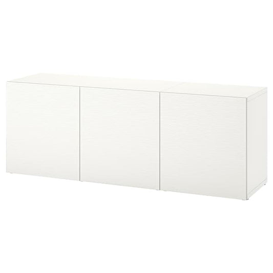Ikea BESTÅ - Storage combination with doors, white/Laxviken white, 180x42x65 cm