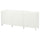 BESTÅ storage combination with doors, white/Laxviken/Stubbarp white, 180x42x74 cm