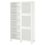BESTÅ storage combination with doors, white/Mörtviken/Stubbarp white, 120x42x202 cm