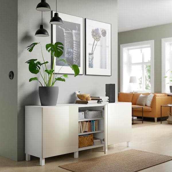 BESTÅ - Cabinet with doors , 180x42x74 cm - best price from Maltashopper.com 29139817