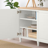 BESTÅ storage combination with doors, white/Smeviken/Kabbarp white, 180x42x76 cm