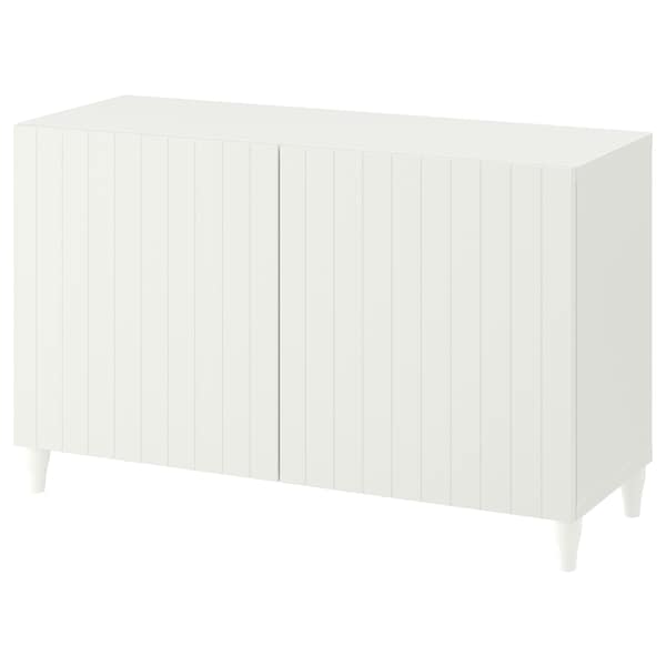 BESTÅ - Storage combination with doors, white/Sutterviken/Kabbarp white, 120x42x74 cm - best price from Maltashopper.com 29384875