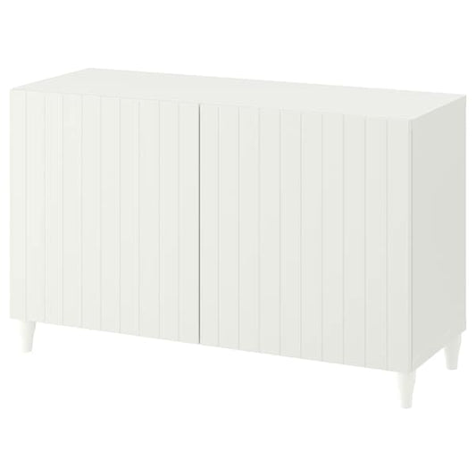 BESTÅ - Storage combination with doors, white/Sutterviken/Kabbarp white, 120x42x74 cm - best price from Maltashopper.com 29384875